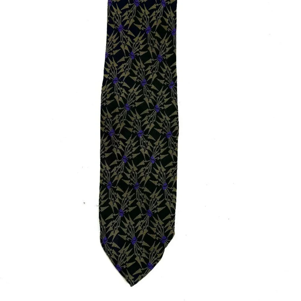 Giorgio Armani Vintage 100% Silk Artsy/Abstract Tie